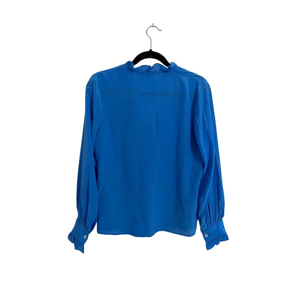 Boden Ruffle Neck Silk Blouse - Picture 6 of 6